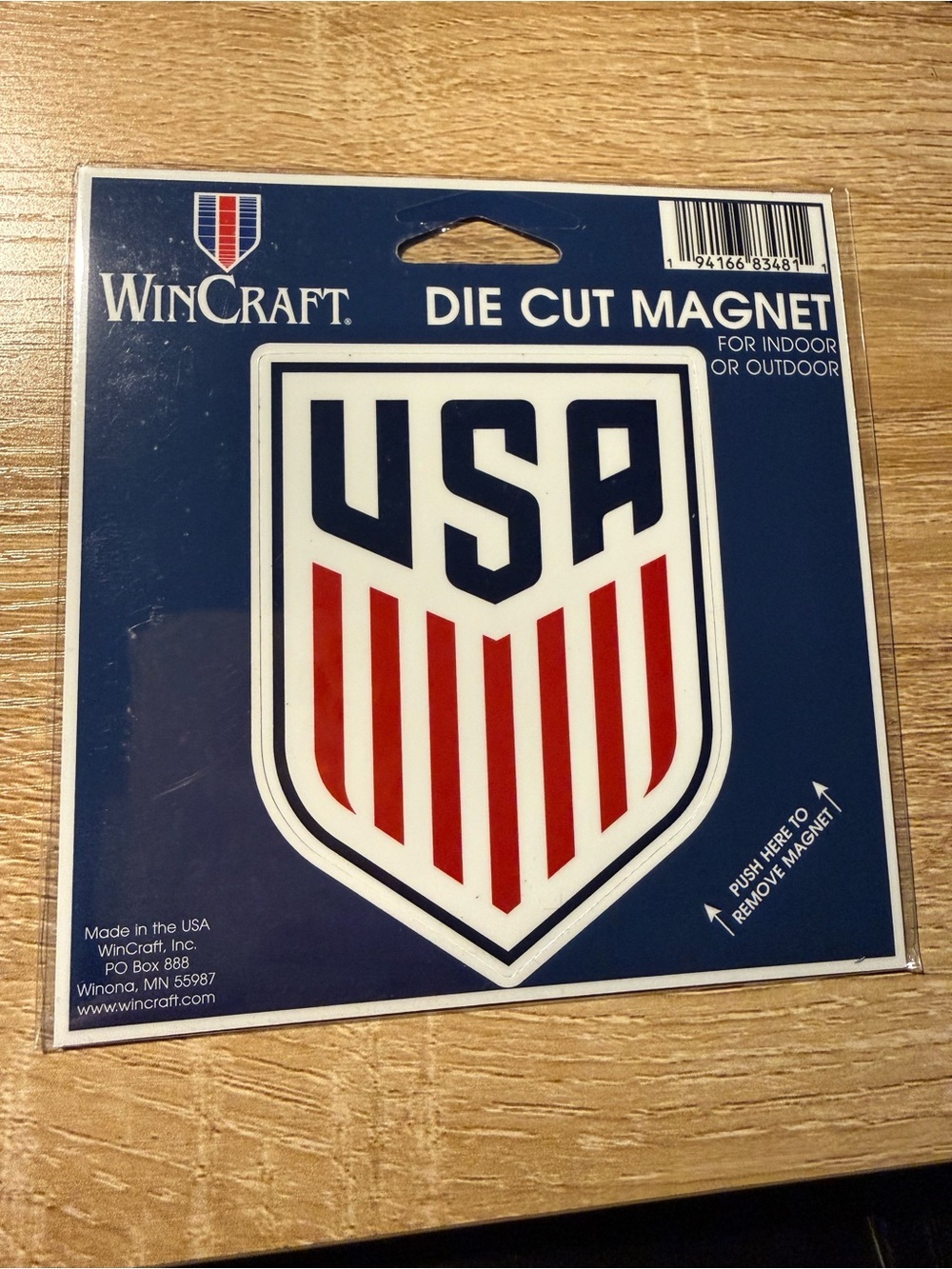Wincraft USA Shield Die Cut Magnet - Red, White & Navy